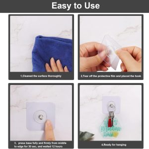 10-Pcs Self-Adhesive Wall Screws and Hanging Nails – Heavy-Duty Adhesive Wall Mount Hooks for Home and Office Use – No Drilling, Easy Installation for Hanging Frames, Keys, Towels, and More
