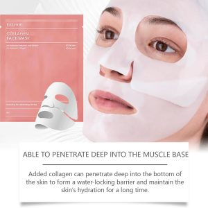 01 Pc Bio-Collagen Real Deep Mask, Hydrating Over Night, Facial Sheet Mask, Pore Minimising, Firming, Collagen Mask, Hydrating Overnight Skin Care Mask – 34gram