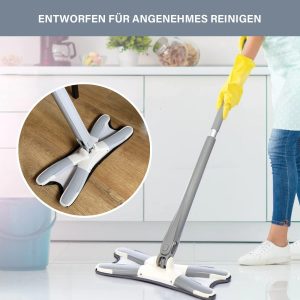 XMOP Floor Mop | Advanced Cleaning Technology | Easy Floor Wiping | Microfiber Head | Durable & Portable | With 1 Cloth