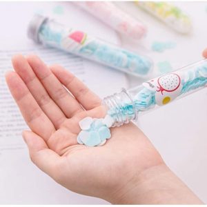 Portable Mini Paper Soap Sheets in Travel Tubes – Scented Disposable Hand Wash Flakes