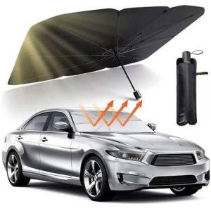 Premium Car Windshield Sun Shade Umbrella – Foldable UV Reflector & Heat Insulation Cover